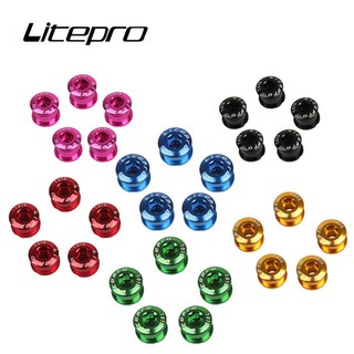 Litepro 5 cái MTB Xe đạp leo núi Bu lông đơn Bộ trục vít Trục vít Xe đạp đường bộ Xích ốc