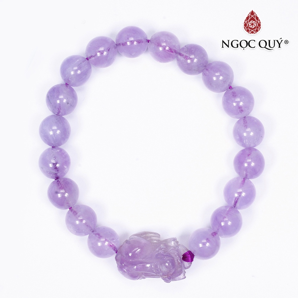 Vòng tay TA tím ngọc mix tỳ hưu - Ngọc Quý