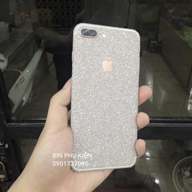 Dán skin 2 mặt kim tuyến cho iphone 6/6p/7/7p/8/8p/x/xsmax