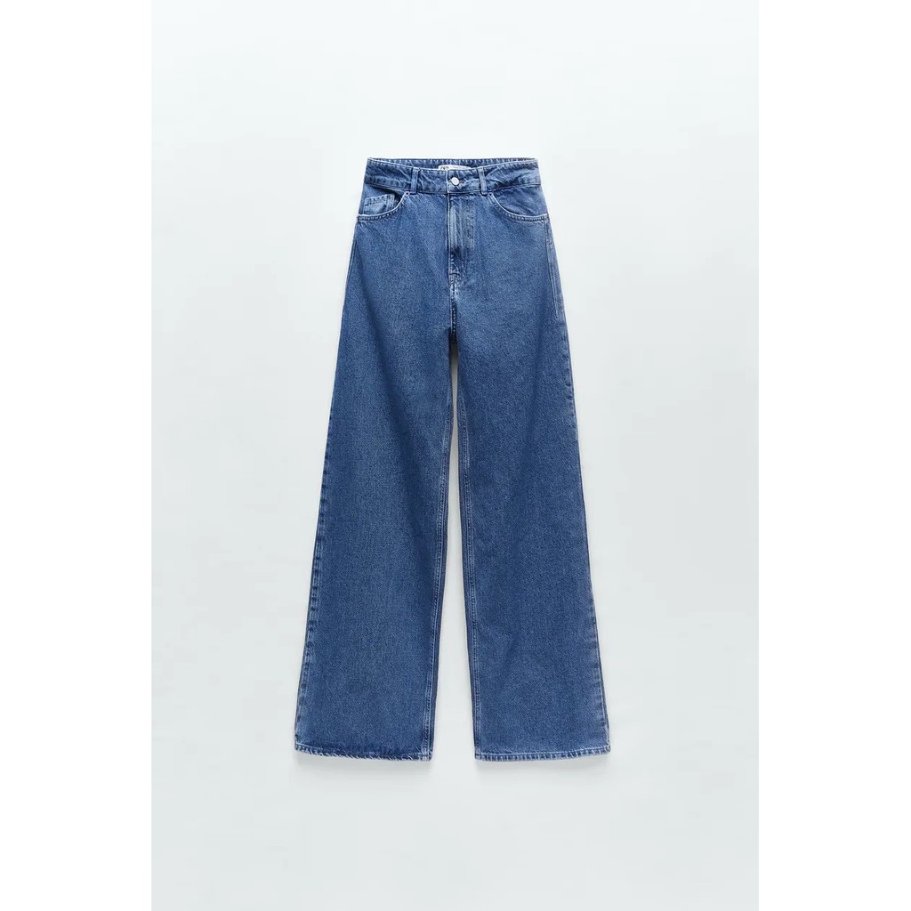 QUẦN JEANS BÒ Z1975 NỮ CẠP CAO ỐNG RỘNG - 6147/152