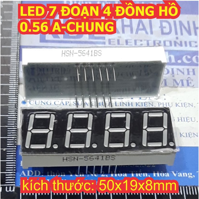 3 con LED 7 ĐOẠN 7 thanh BỐN 0.56 inch A-CHUNG kde3448