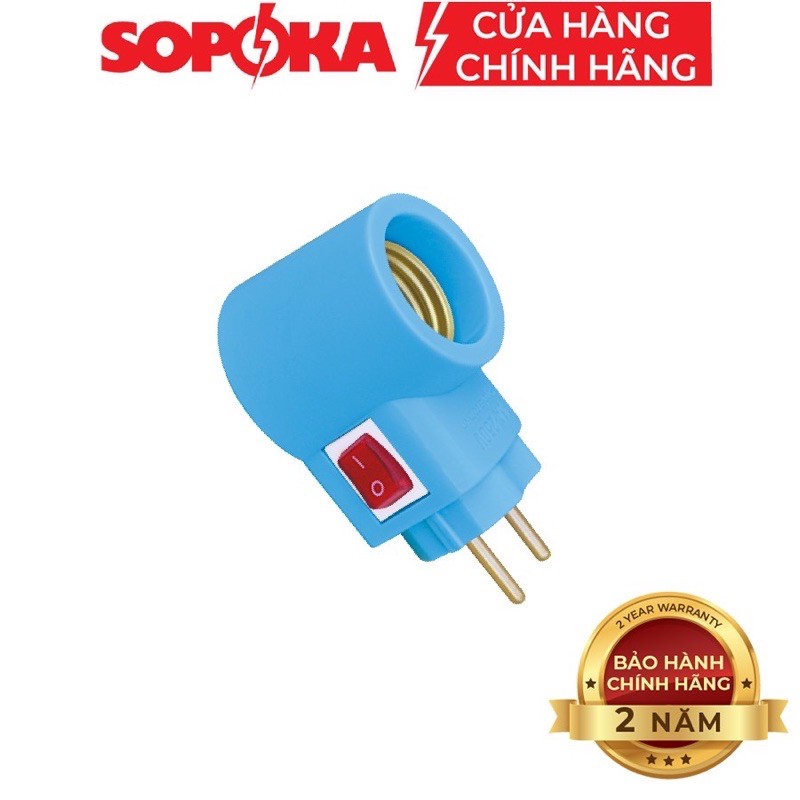 Đui đèn liền phích ĐLP123 Sopoka có công tắc tiện lợi an toàn
