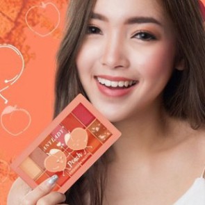 Phấn mắt 12 ô quả đào ANYLADY beach blush tone cam hồng nhũ . Hot | BigBuy360 - bigbuy360.vn