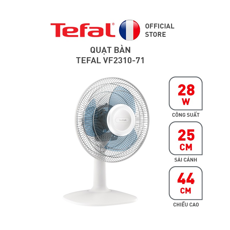 [Mã ELTEFAL09 giảm 5% đơn 500K] Quạt bàn Tefal VF2310-71