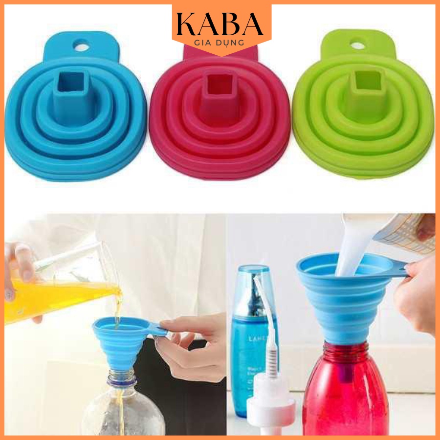 Phễu silicon rót nước xếp gọn KABA