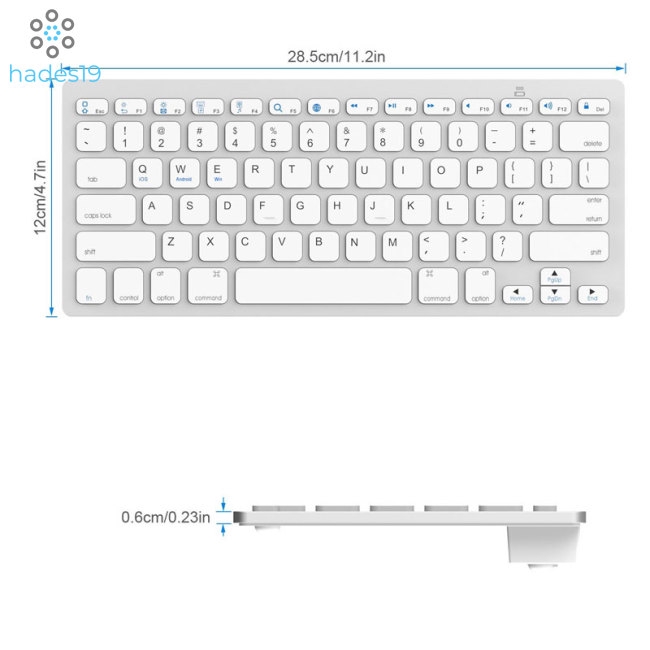 Wireless Gaming Keyboard Computer Game Universal Bluetooth Keyboard for Spanish German Russian French Korean Arabic