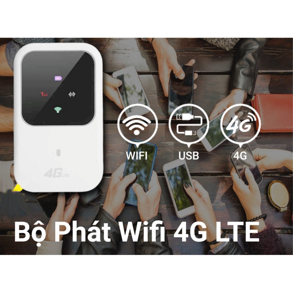 Bộ phát wifi di động dùng sim 4G 150Mbps A800 chính hãng tốc độ cao