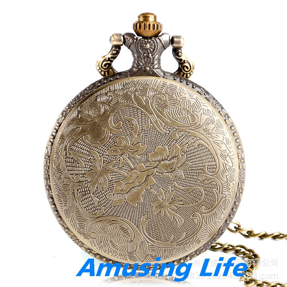 Quartz Pocket Watch Mới Retro Harry Potter Và Bảo Bối Tử Thần Vàng Chân Thạch Anh Lớn Đồng Hồ Bỏ Túi Nhà Máy Sản Xuất Tr