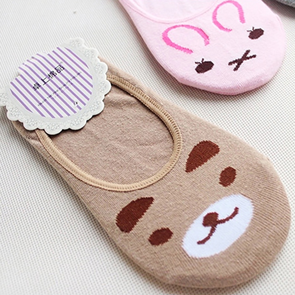 Vớ giấu chân họa tiết động vật dễ thương cho nữ