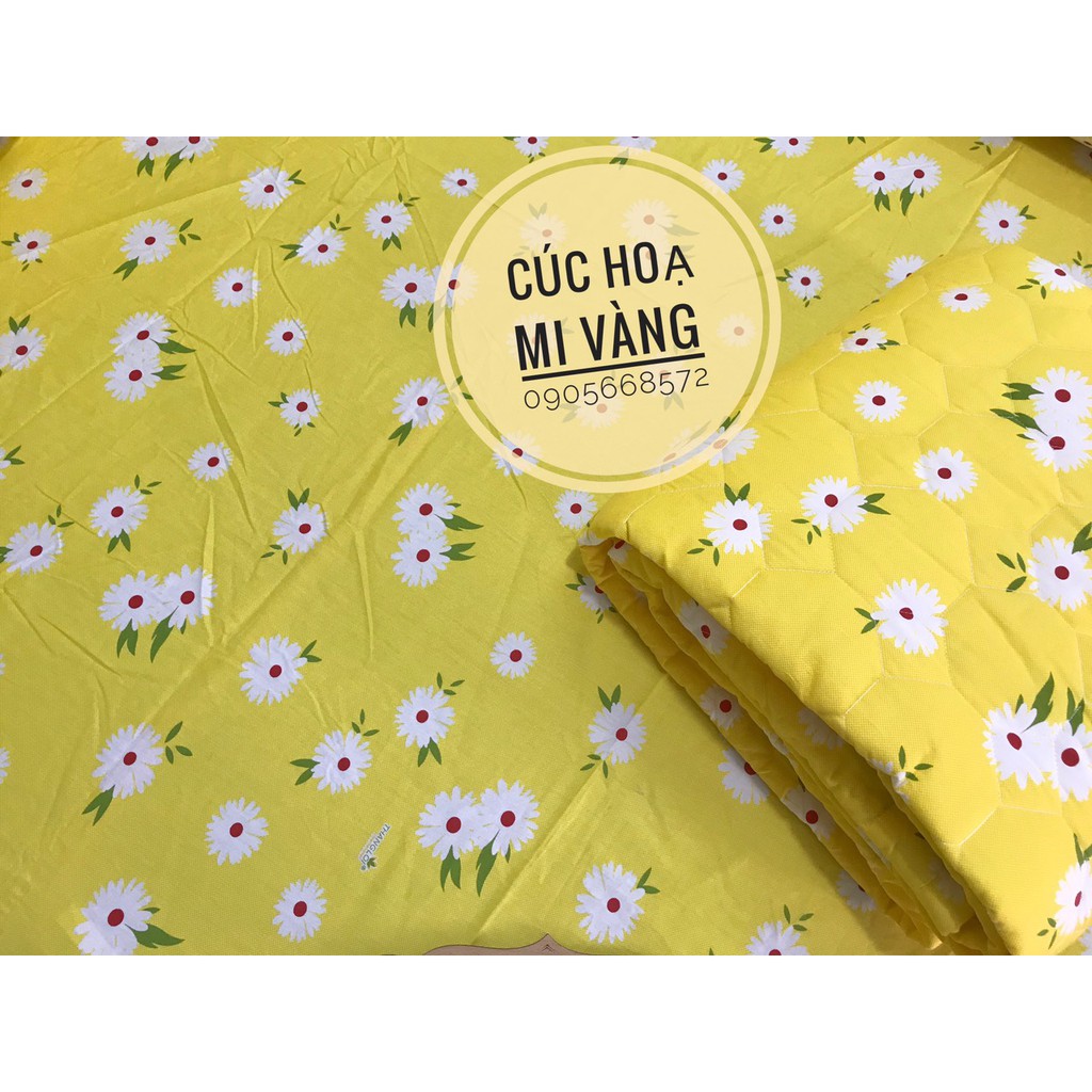 Bộ Drap Cotton thắng lợi {chuẩn logo cty}