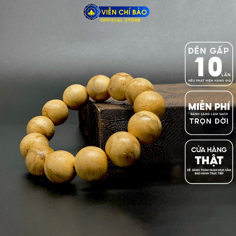 Vòng tay trầm hương trầm tốc kiến tự nhiên thời trang phụ kiện trang sức Viễn Chí Bảo V000781