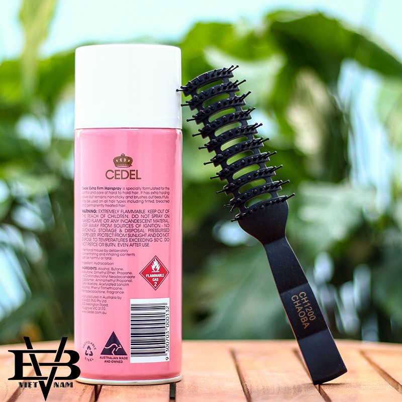 [Hàng Úc] Gôm xịt tóc CEDEL HAIRSPRAY Dưỡng & Bảo vệ tóc - Keo xịt tóc tạo kiểu nam nữ + Tặng lược tạo kiểu cao cấp