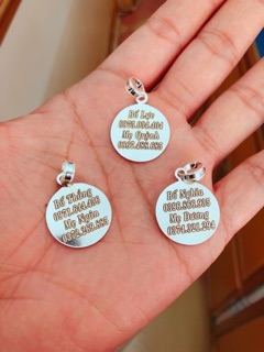 Mặt dây chuyền khắc tên cho bé
