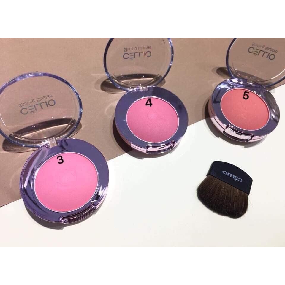 Phấn má hồng ngọc trai CELLIO SHINING BLUSHER