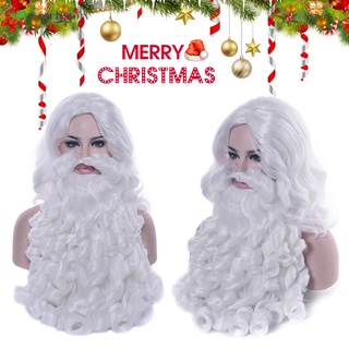 Bộ râu giả hóa trang ông già noel màu trắng
