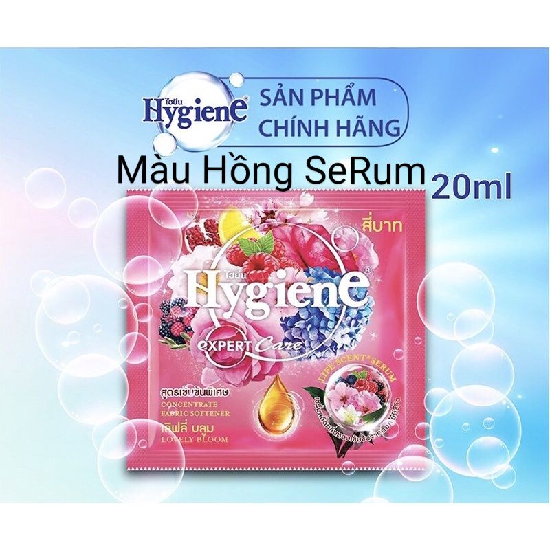 Nước xả vải hygiene 20ml Thái Lan - 01 Dây 12 gói nhiều màu