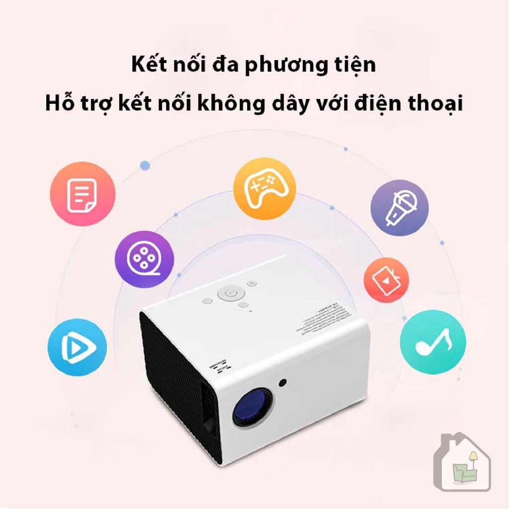 Máy Chiếu T10 Độ Phân Giải Thực Full HD, Có Hệ Điều Hành, Xem Phim Trực Tiếp Qua Wifi