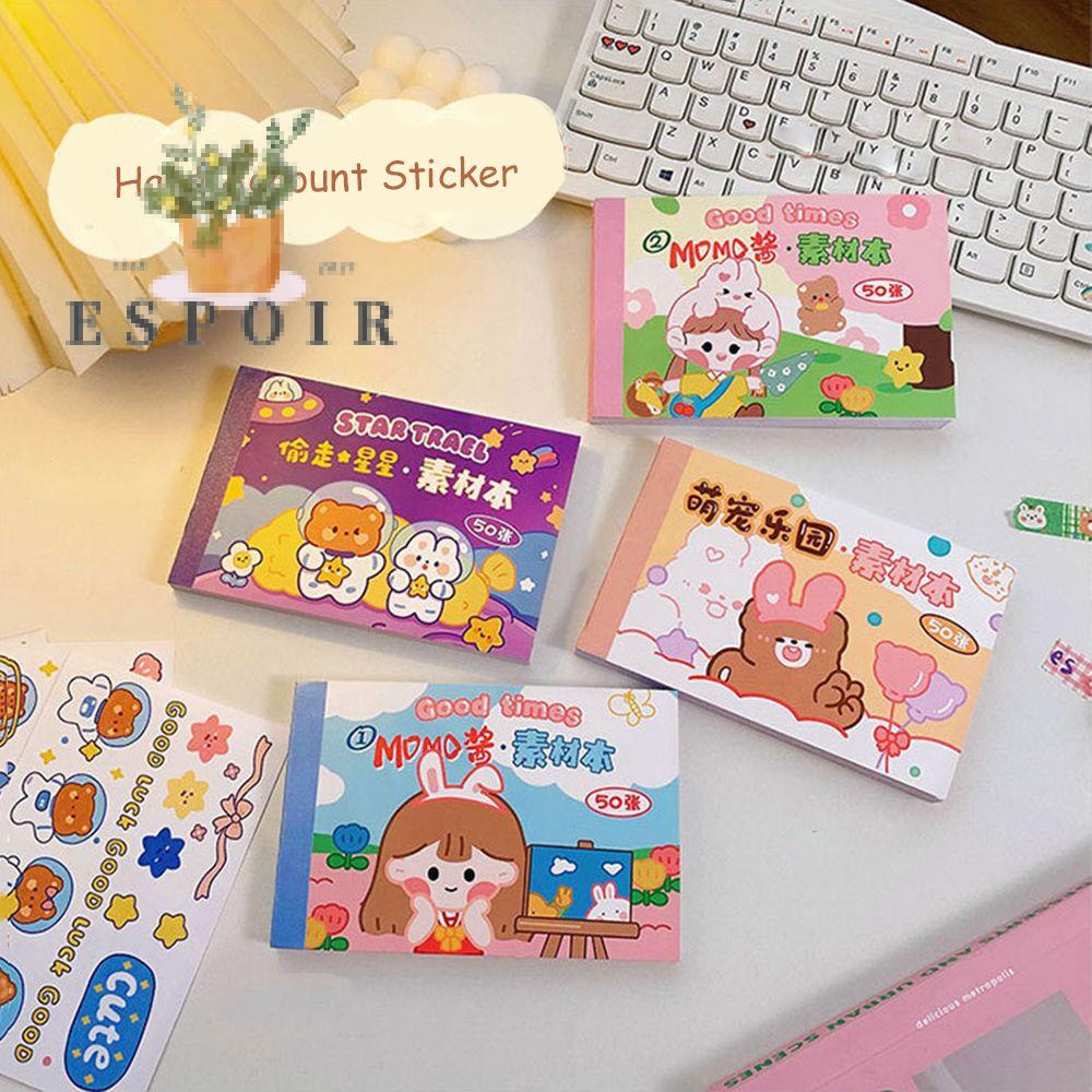 Set 50 Tờ Nhãn Dán Trang Trí Sổ Tay/Sổ Tay/Laptop Không Thấm Nước Họa Tiết Hoạt Hình