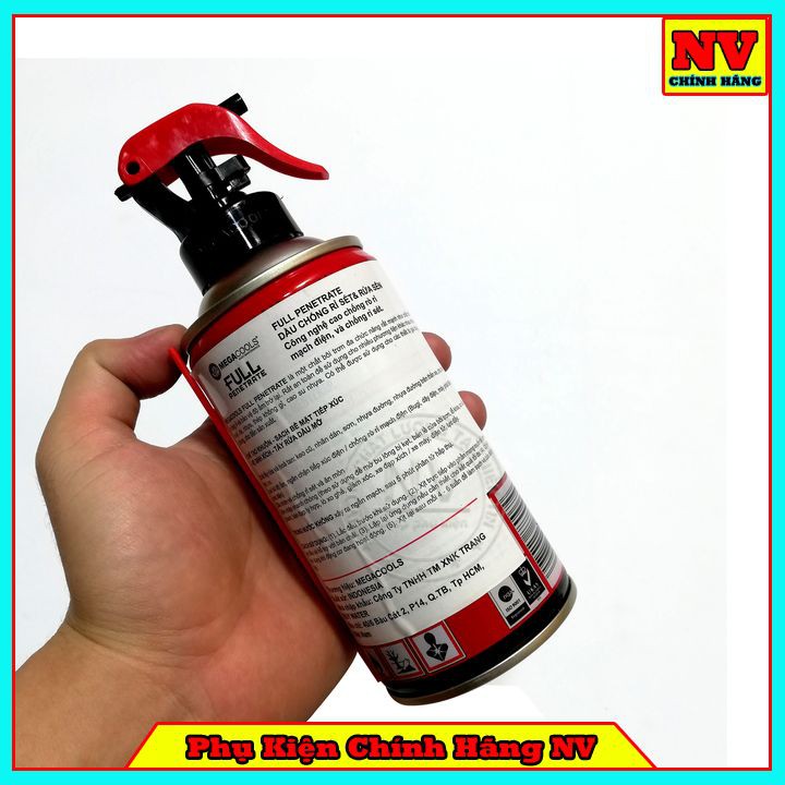 Chai Rửa Sên Megacools Penetrate Chính Hãng 300ml Kèm Vòi Xịt Tiện Lợi