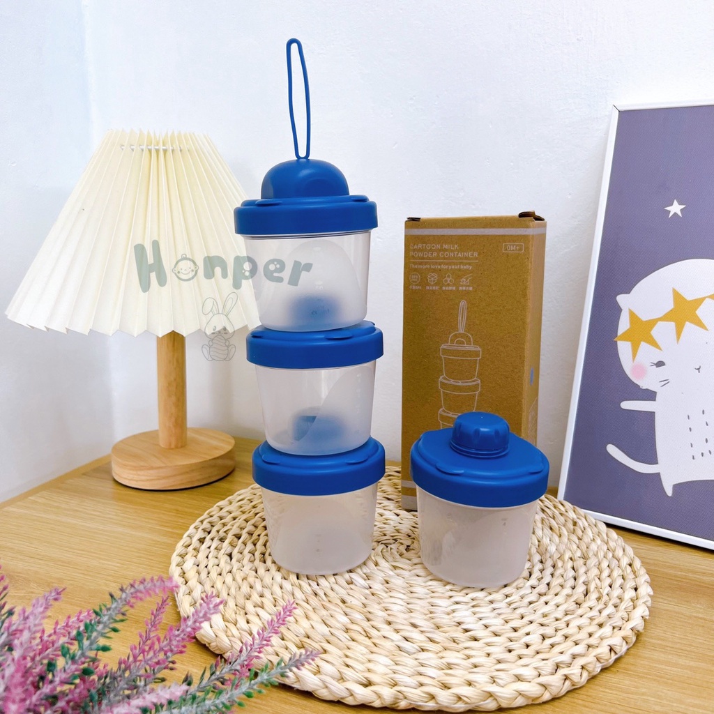 Hộp Chia Sữa 3-4 Tầng Honper,Tiện Lợi Babibu