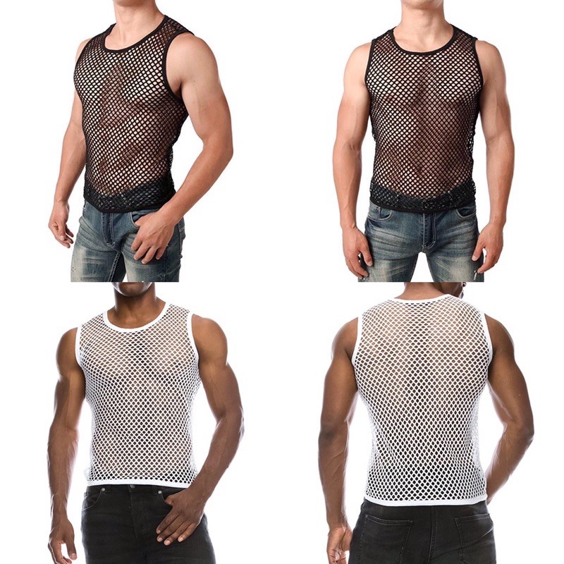 Áo ba lỗ lưới cho nam