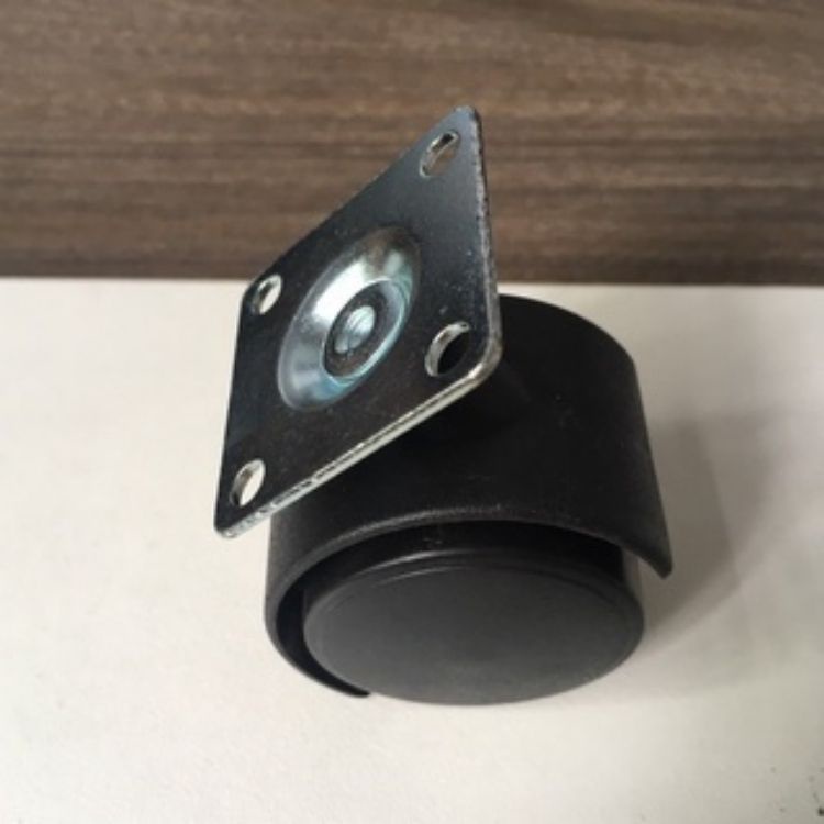 Bánh xe công nghiệp bánh xe bas xoay có chốt chặn phù hợp với các loại quạt hơi nước, quạt điều hòa, xe đẩy ghế xoay