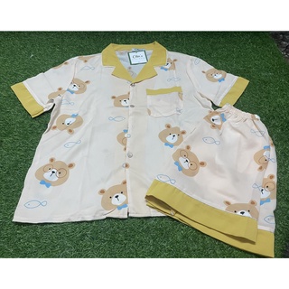 [ Hình Thật] Đồ Bộ Pijama Đùi Nữ Lụa hiệu Chin’s Mango