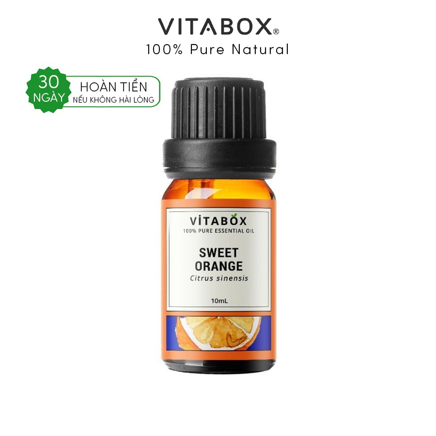 Tinh Dầu Vỏ Cam Ngọt (Sweet Orange) - 100% Thiên Nhiên Nguyên Chất - Vitabox Natural Essential Oil