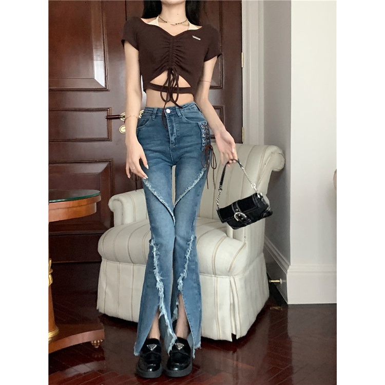 Áo Thun COZOK Tay Ngắn Thiết Kế Khoét Lỗ Thời Trang Cá Tính