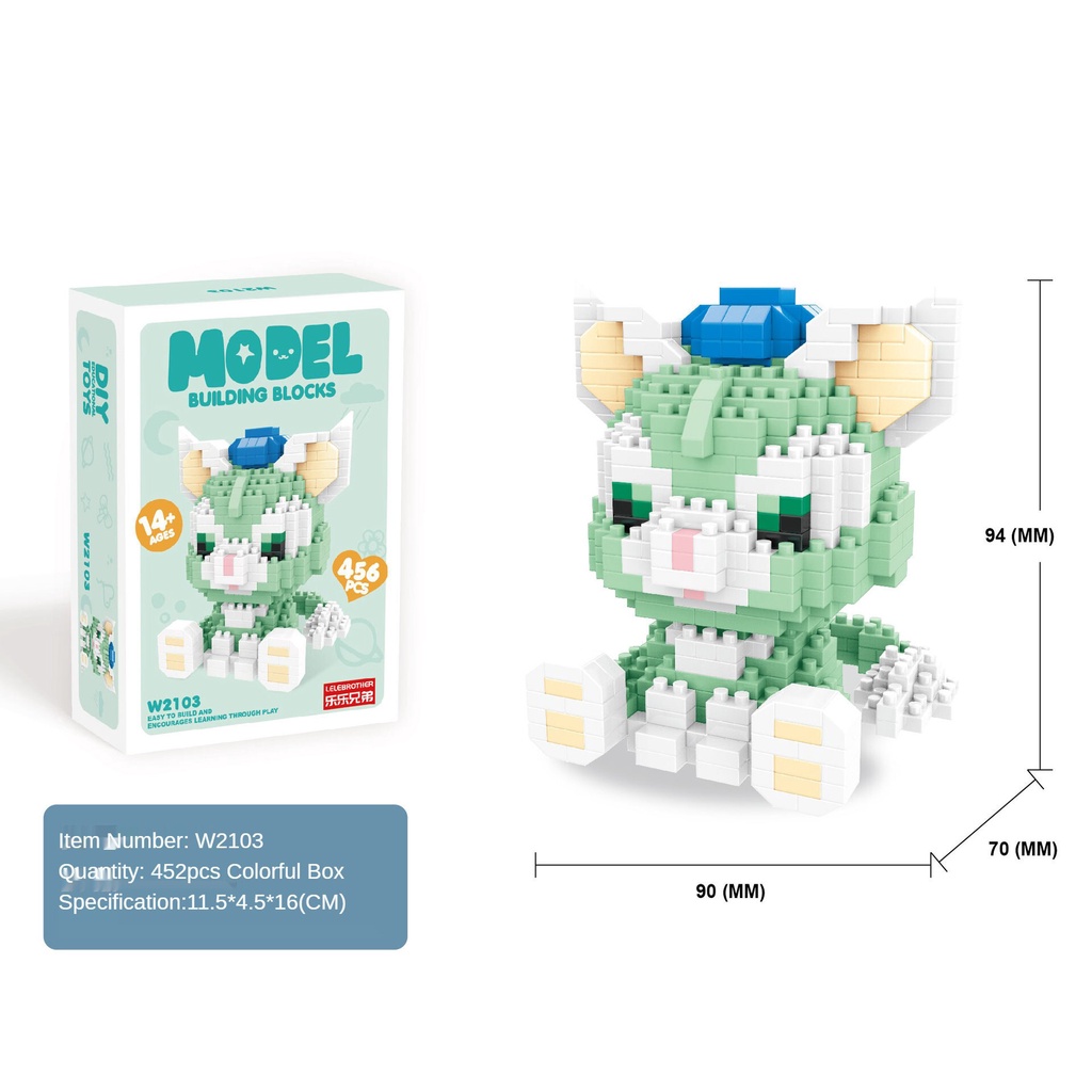 Đồ chơi lắp ráp mô hình dễ thương cho bé