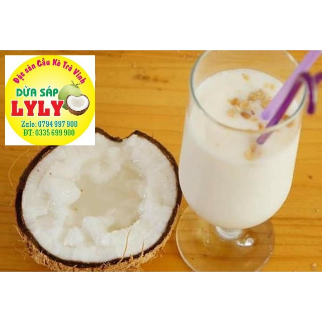 Dừa Sáp Loại đặc biệt nước sệt trái to 1kg5