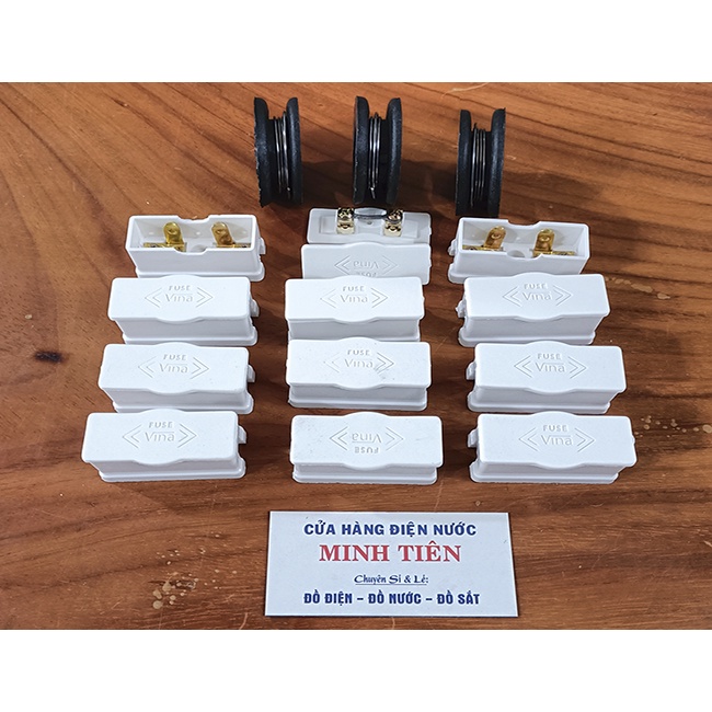 Cầu chì điện gắn nổi VINA, dây chì điện Kim Phát 12A, 16A, 20A, 40A