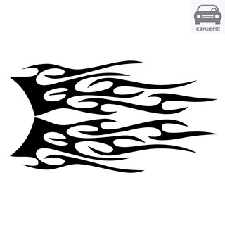 Decal dán trang trí hình ngọn lửa sáng tạo cho xe hơi