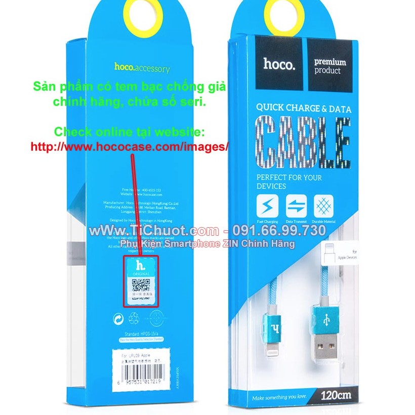 [Chính Hãng] Cáp HOCO UPM08 MicroUSB Metal Carbon (Đầu bọc nhôm-Lưới carbon)