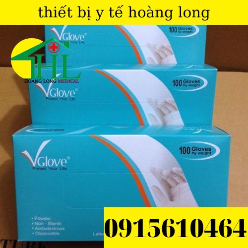 [CHÍNH HÃNG] Găng tay y tế VGLOVE có bột size S, M, L