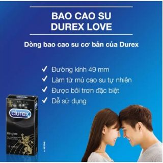 BAOCAOSU durex Kingtex hộp 12 Chiếc