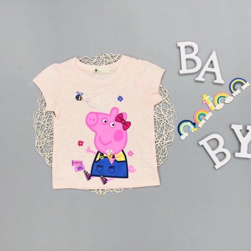 Áo thun cho bé gái size 1-5 tuổi, áo phông bé gái chất cotton mềm mát - SUNKIDS1