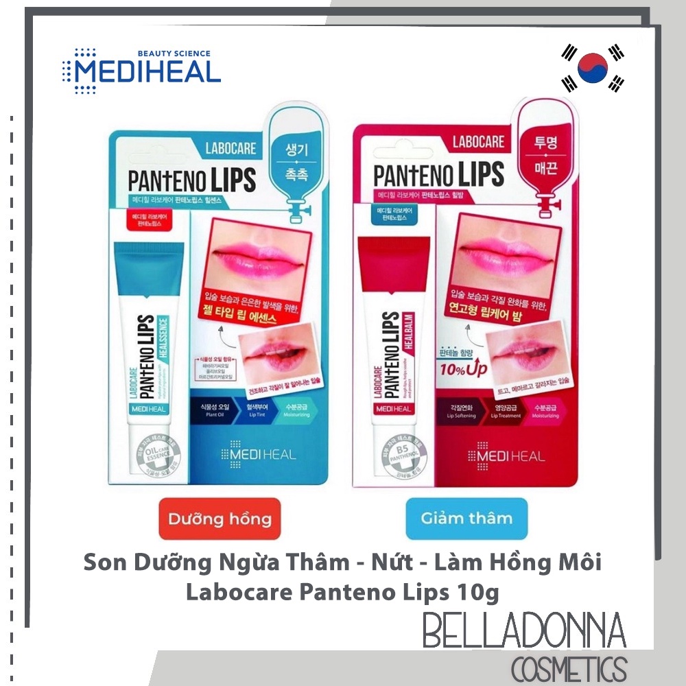 Combo 2 Son Dưỡng Ngừa Thâm - Nứt - Làm Hồng Môi Labocare Panteno Lips 2x10g