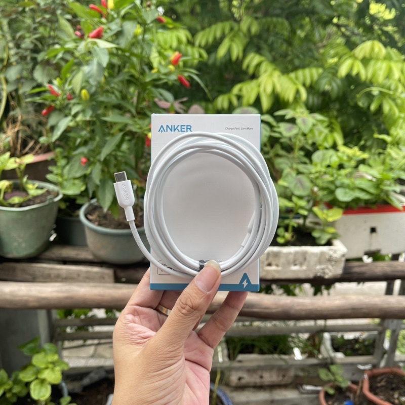 Cáp sạc nhanh Anker A8632 0.9m-A8633 1.8m hỗ trợ PD 3.0 max 30w new fullbox BH 12T