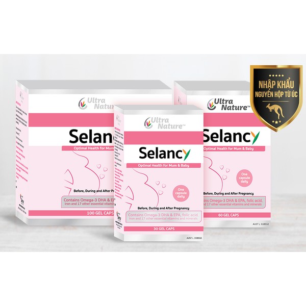 Ultra Nature Selancy - Viên Uống Bổ Bà Bầu - Bổ Sung Vitamin Khoáng Chất Tăng Cường Sức Đề Kháng Cho Phụ Nữ Mang Thai