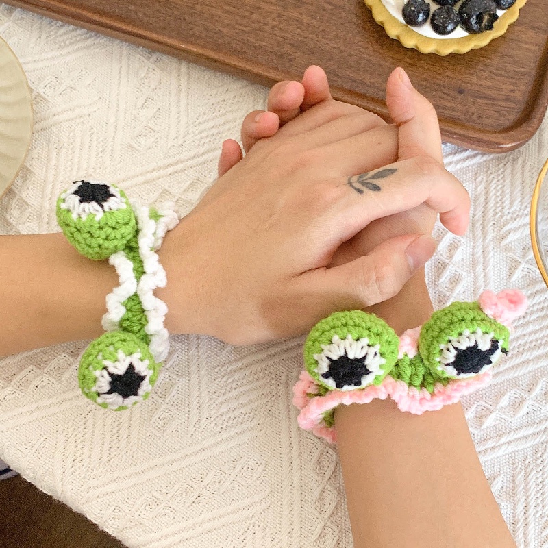 Vòng Đeo Tay Bằng Sợi Dệt Đính Nơ Dễ Thương Xinh Xắn nhẫn thỏ