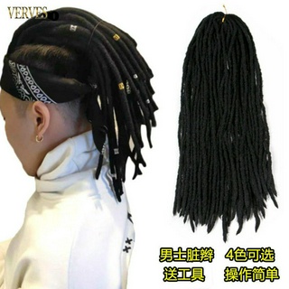 Tóc giả kiểu dreadlock xù phong cách hip hop thời trang châu Phi tuỳ chọn màu sắc