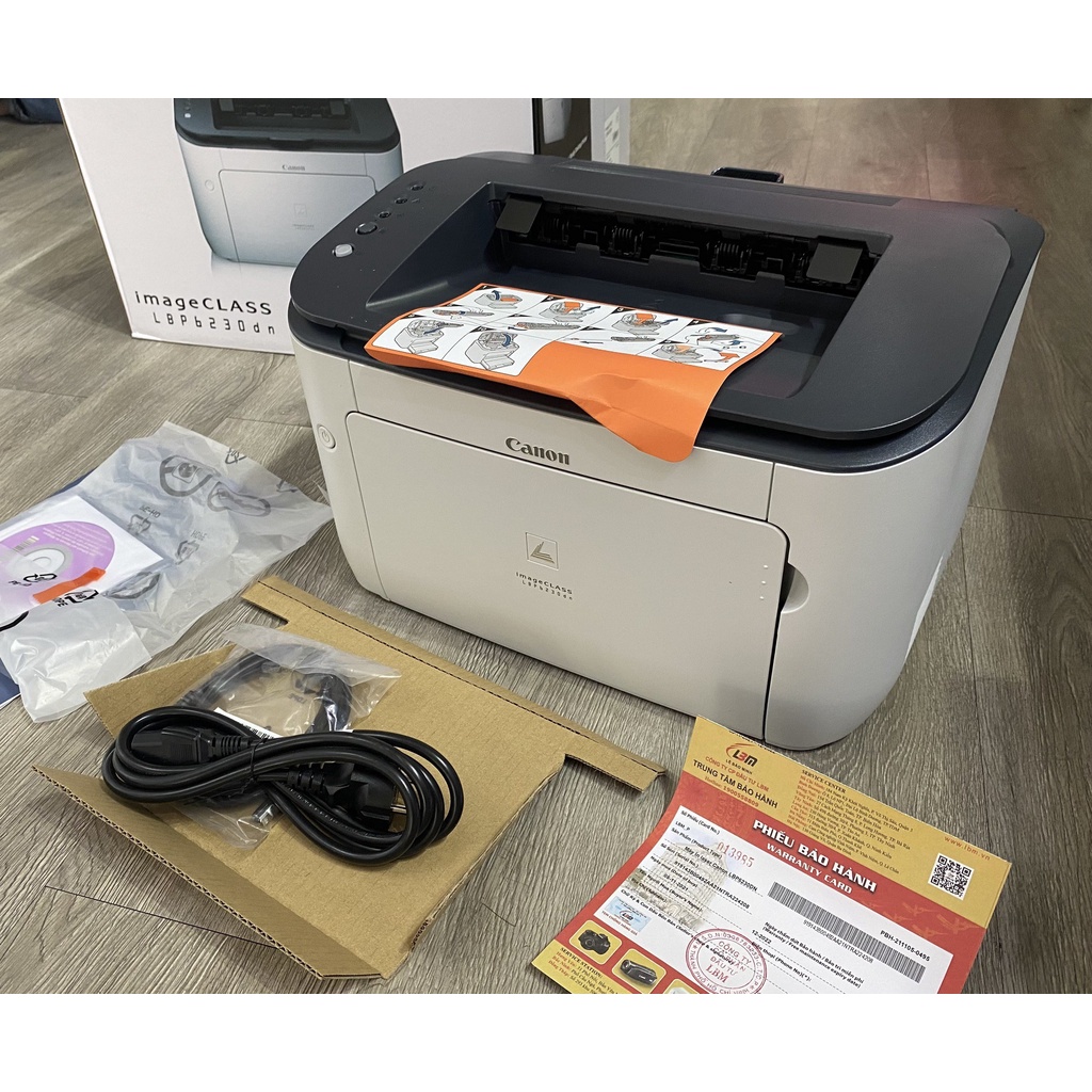 Máy in 2 mặt laser trắng đen Canon 6230DN mới bảo hành 12 tháng