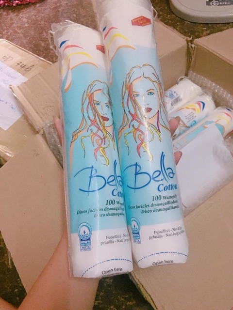 Bông tẩy trang Bella Cotton 120 miếng | BigBuy360 - bigbuy360.vn