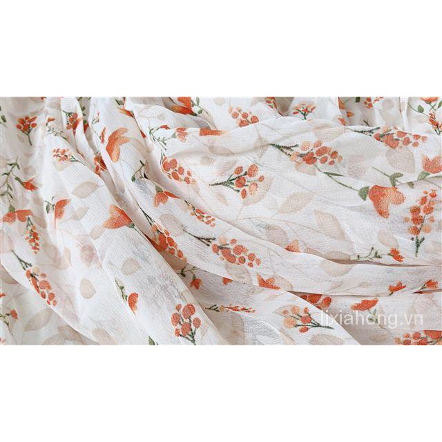 Chân Váy Chiffon Lửng In Hoa Phối Bèo Phong Cách Hàn Quốc Thời Trang Mùa Hè Mới Cho Nữ | BigBuy360 - bigbuy360.vn