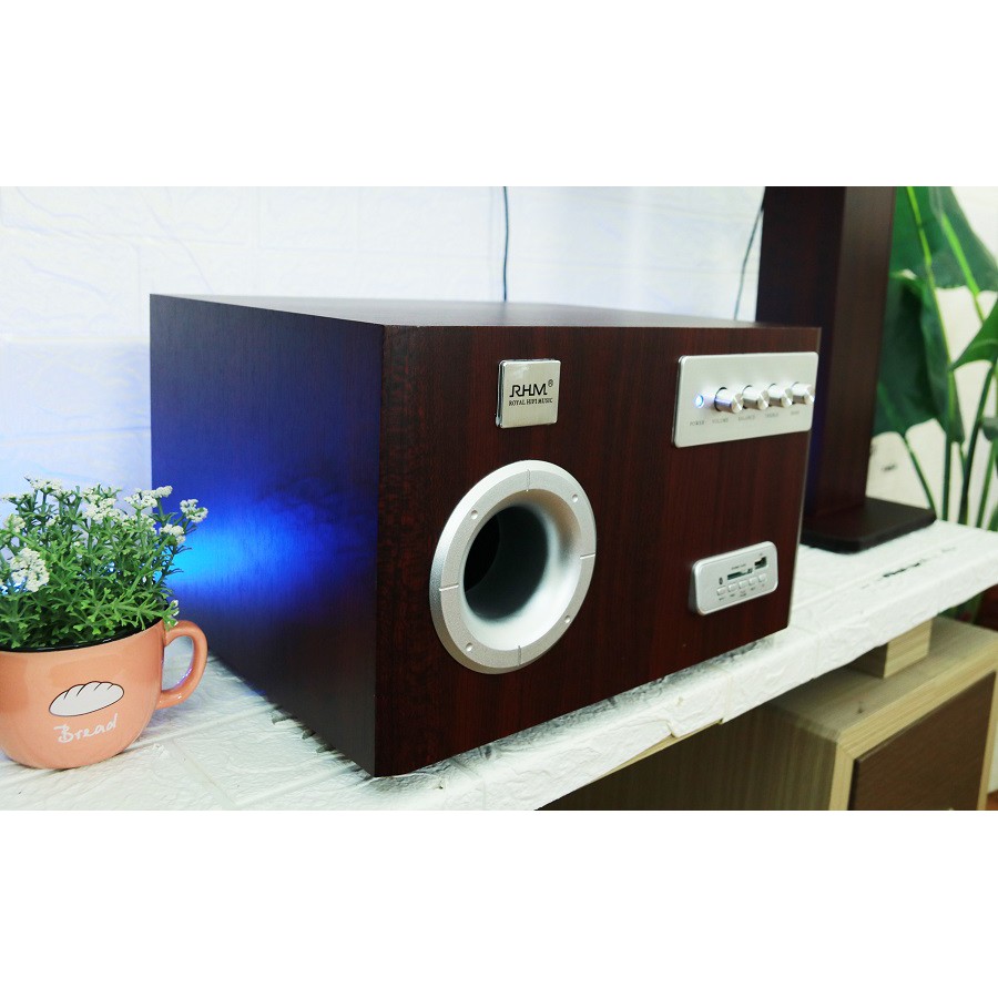 Loa 2.1 RHM RM-288BT - 65W (35W+15Wx2) chuyên nghiệp, có bluetooth, 02 Loa cột cao 68cm