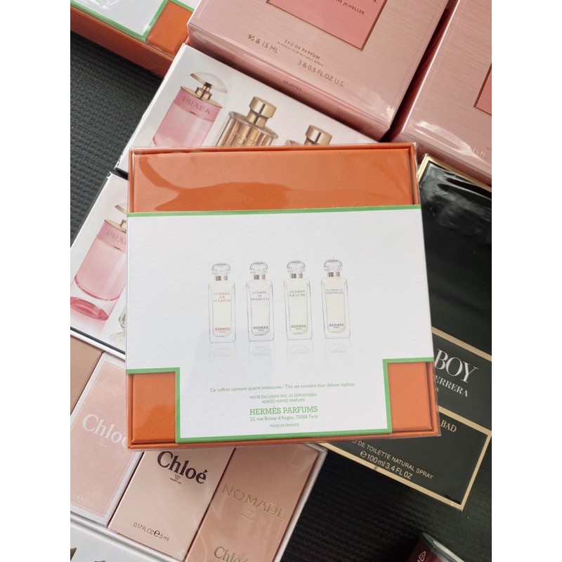 Set nước hoa nữ Gift set nước hoa Hermes 4 chai