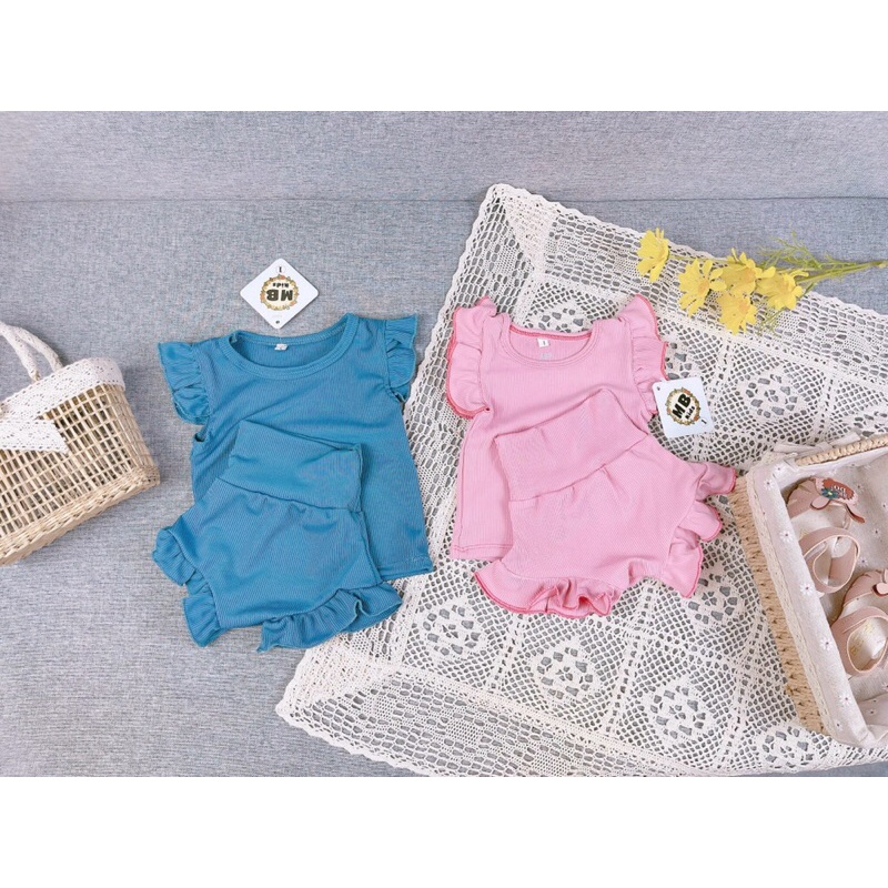 Sale sét bộ tăm lạnh cánh tiên siêu đẹp cho bé gái