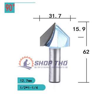Mũi phay 3D Tideway đánh góc nhon 90 độ