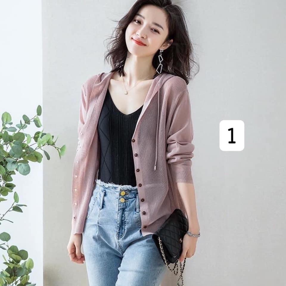 Áo len cadigan mỏng